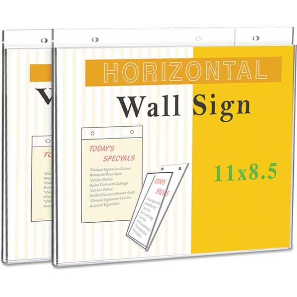 UNIVERSAL - Sign Holders & Frames Type: Wall Mount Sign Holder Sign Height Compatibility (Inch): 8-1/2 - Eagle Tool & Supply