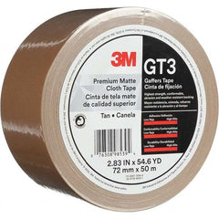 3M - 50m x 72mm x 11 mil Tan Cotton Cloth Gaffers Tape - Eagle Tool & Supply