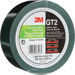3M - 50m x 48mm x 11 mil Green Cotton Cloth Gaffers Tape - Eagle Tool & Supply