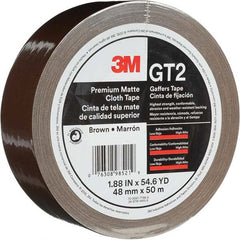 3M - 50m x 48mm x 11 mil Brown Cotton Cloth Gaffers Tape - Eagle Tool & Supply