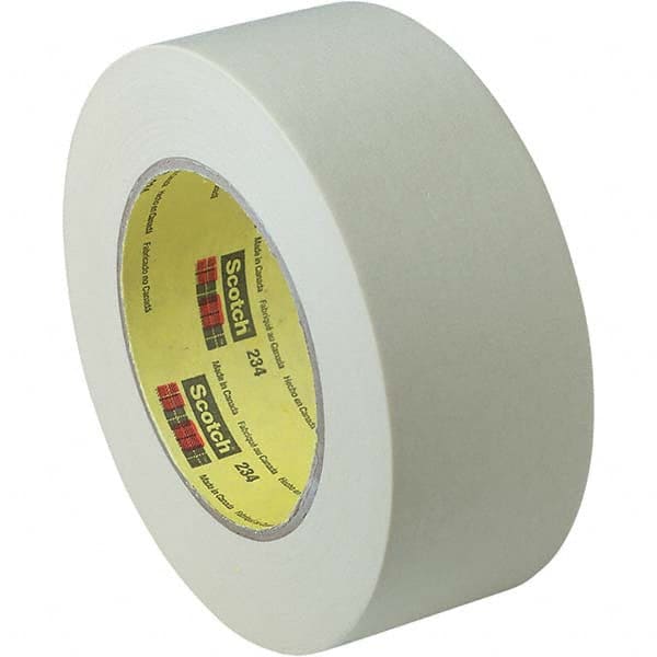 3M - 71mm Wide x 55 m x 5.9 mil Tan Crepe Paper Masking Tape - Eagle Tool & Supply