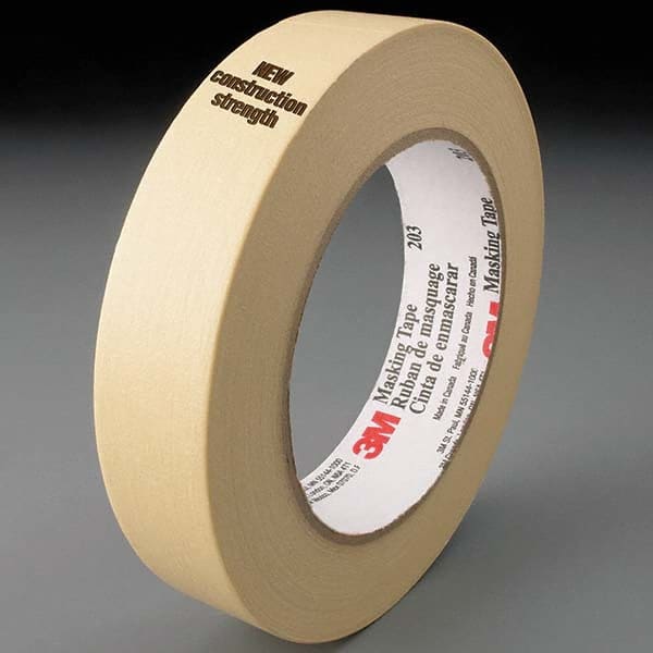 3M - 48mm Wide x 55 m x 4.7 mil Beige Crepe Paper Masking Tape - Eagle Tool & Supply