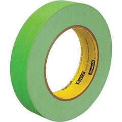 3M - 2" Wide x 60 Yd Long x 6.7 mil Light Green Paper Masking Tape - Eagle Tool & Supply