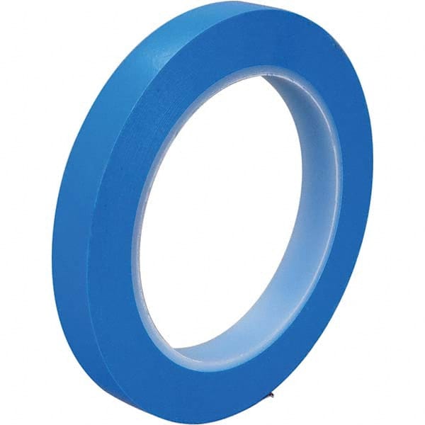 Masking Tape: 36 yd Long, 5.4 mil Thick, Blue Vinyl, Rubber Adhesive, 16 lb/in Tensile Strength