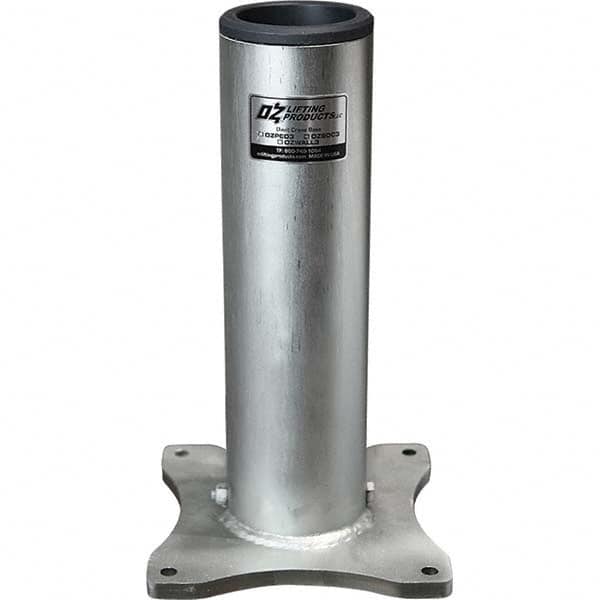 OZ Lifting Products - Davit Crane Bases Base Type: Pedestal Base Finish/Coating: Zinc Plated - Eagle Tool & Supply