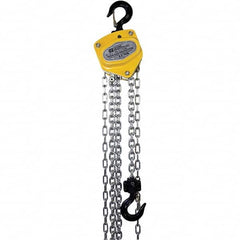 OZ Lifting Products - 1,000 Lb Capacity, 15' Lift Height, Manual Chain Hoist with Overload Protection - Eagle Tool & Supply