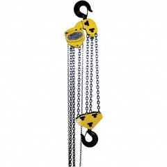 OZ Lifting Products - 20,000 Lb Capacity, 15' Lift Height, Manual Chain Hoist with Overload Protection - Eagle Tool & Supply