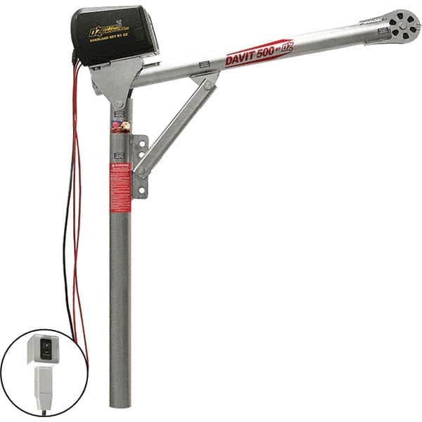 OZ Lifting Products - Davit Cranes Davit Crane Type: Spur Gear Capacity (Lb.): 500 - Eagle Tool & Supply