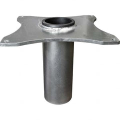 OZ Lifting Products - Davit Crane Bases Base Type: Socket Base Finish/Coating: Zinc Plated - Eagle Tool & Supply