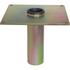 OZ Lifting Products - Davit Crane Bases Base Type: Socket Base Finish/Coating: Zinc Plated - Eagle Tool & Supply