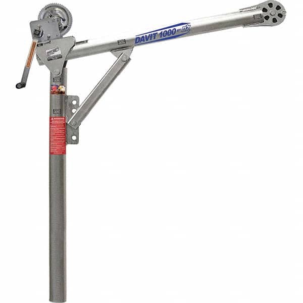 OZ Lifting Products - Davit Cranes Davit Crane Type: Spur Gear Capacity (Lb.): 1,000 - Eagle Tool & Supply