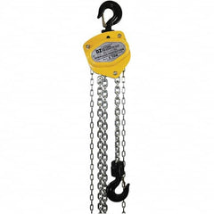OZ Lifting Products - 4,000 Lb Capacity, 30' Lift Height, Manual Chain Hoist with Overload Protection - Eagle Tool & Supply