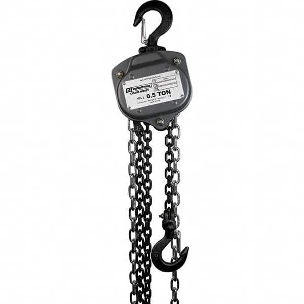 OZ Lifting Products - 1,000 Lb Capacity, 20' Lift Height, Chain Manual Hoist - Eagle Tool & Supply