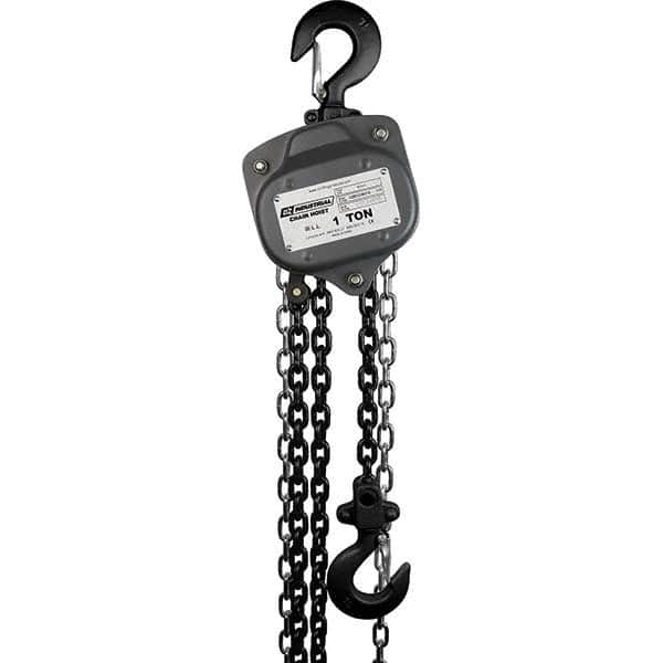 OZ Lifting Products - 2,000 Lb Capacity, 10' Lift Height, Chain Manual Hoist - Eagle Tool & Supply