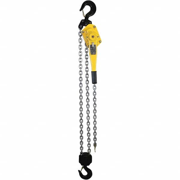 OZ Lifting Products - 12,000 Lb Capacity, 20' Lift Height, Chain Lever Hoist with Overload Protection - Eagle Tool & Supply