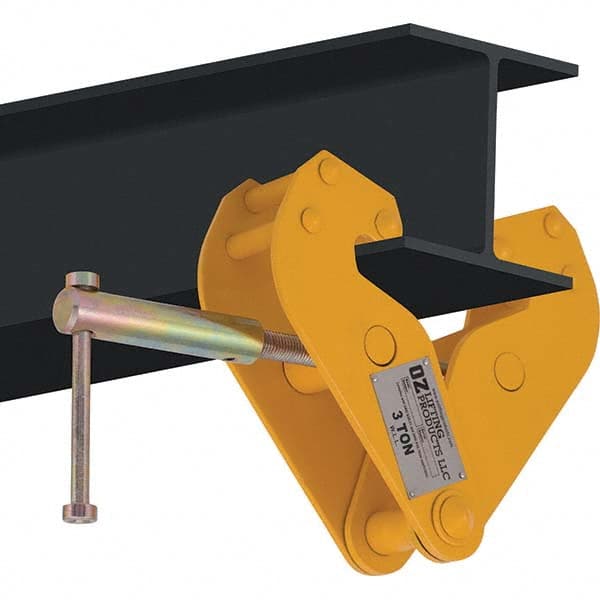 OZ Lifting Products - Lifting Clamps Type: Beam Clamp Minimum Grip (Decimal Inch): 3.15 - Eagle Tool & Supply