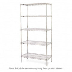 Metro - 2,000 Lb Capacity 5 Shelf Wire Shelving - Starter Unit - Eagle Tool & Supply