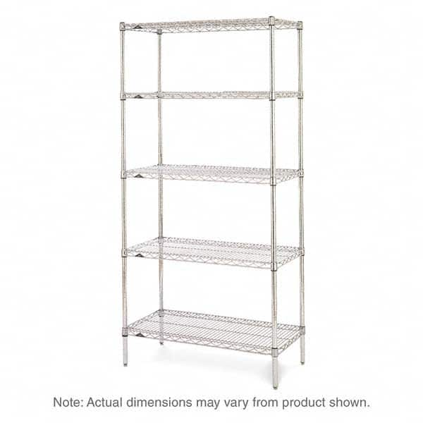 Metro - 2,000 Lb Capacity 5 Shelf Wire Shelving - Starter Unit - Eagle Tool & Supply