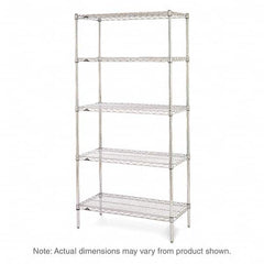 Metro - 2,000 Lb Capacity 5 Shelf Wire Shelving - Starter Unit - Eagle Tool & Supply