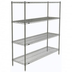 Metro - 2,000 Lb Capacity 4 Shelf Wire Shelving - Starter Unit - Eagle Tool & Supply