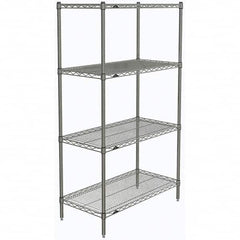 Metro - 2,000 Lb Capacity 4 Shelf Wire Shelving - Starter Unit - Eagle Tool & Supply
