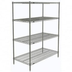 Metro - 2,000 Lb Capacity 4 Shelf Wire Shelving - Starter Unit - Eagle Tool & Supply
