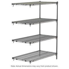 Metro - 2,000 Lb Capacity 4 Shelf Wire Shelving - Add-On Unit - Eagle Tool & Supply