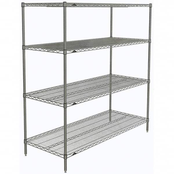 Metro - 2,000 Lb Capacity 4 Shelf Wire Shelving - Starter Unit - Eagle Tool & Supply