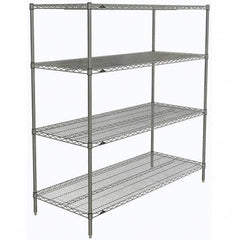 Metro - 2,000 Lb Capacity 4 Shelf Wire Shelving - Starter Unit - Eagle Tool & Supply