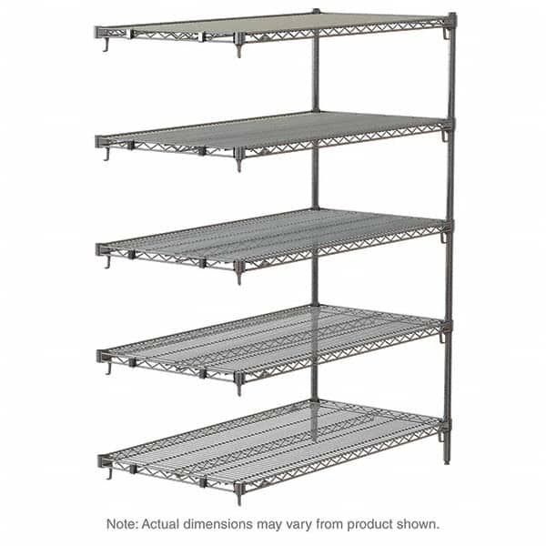 Metro - 2,000 Lb Capacity 5 Shelf Wire Shelving - Add-On Unit - Eagle Tool & Supply