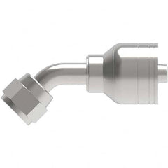 Eaton - Hydraulic Hose Fittings & Couplings Type: Female JIC Swivel, 45 Degree Elbow Hose Diameter: 7/8 (Inch) - Eagle Tool & Supply