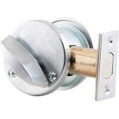 Schlage - Deadbolts Type: Single Cylinder Door Thickness Range: 1-5/8-2 - Eagle Tool & Supply