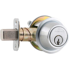 Schlage - Deadbolts Type: Single Cylinder Door Thickness Range: 1-3/8 - 1-7/8 - Eagle Tool & Supply