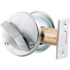 Schlage - Deadbolts Type: Single Cylinder Door Thickness Range: 1-5/8-2 - Eagle Tool & Supply