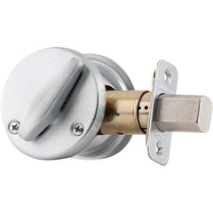 Schlage - Deadbolts Type: Classroom Deadbolt Door Thickness Range: 1-3/8 - 1-7/8 - Eagle Tool & Supply