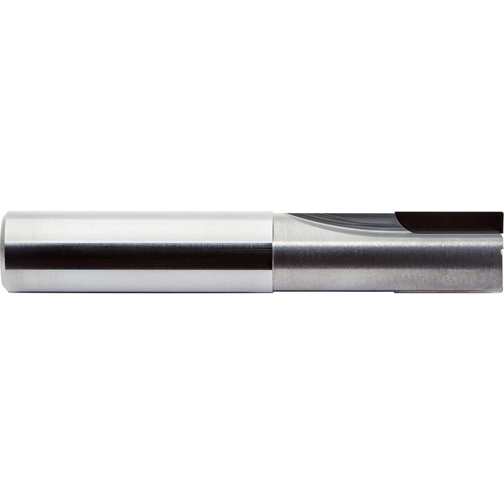 M.A. Ford - Corner Radius & Corner Chamfer End Mills; Mill Diameter (Inch): 1/4 ; Mill Diameter (Decimal Inch): 0.2500 ; End Type: Corner Chamfer ; Chamfer Width (Decimal Inch): 0.0100 ; Number of Flutes: 2 ; Material: PCD - Exact Industrial Supply