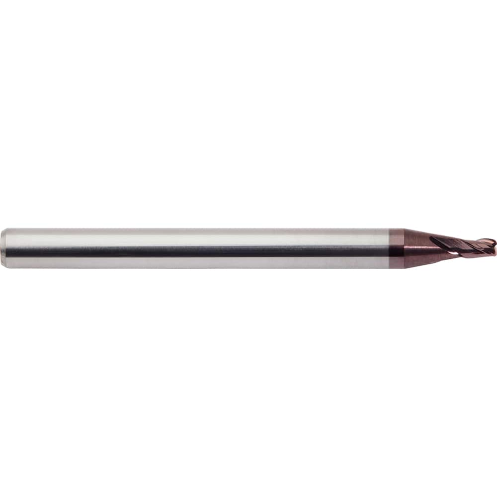 M.A. Ford - Corner Radius & Corner Chamfer End Mills; Mill Diameter (Inch): 1/64 ; Mill Diameter (Decimal Inch): 0.0156 ; End Type: Corner Radius ; Corner Radius (Inch): 0.003 ; Corner Radius (Decimal Inch): 0.003 ; Number of Flutes: 3 - Exact Industrial Supply