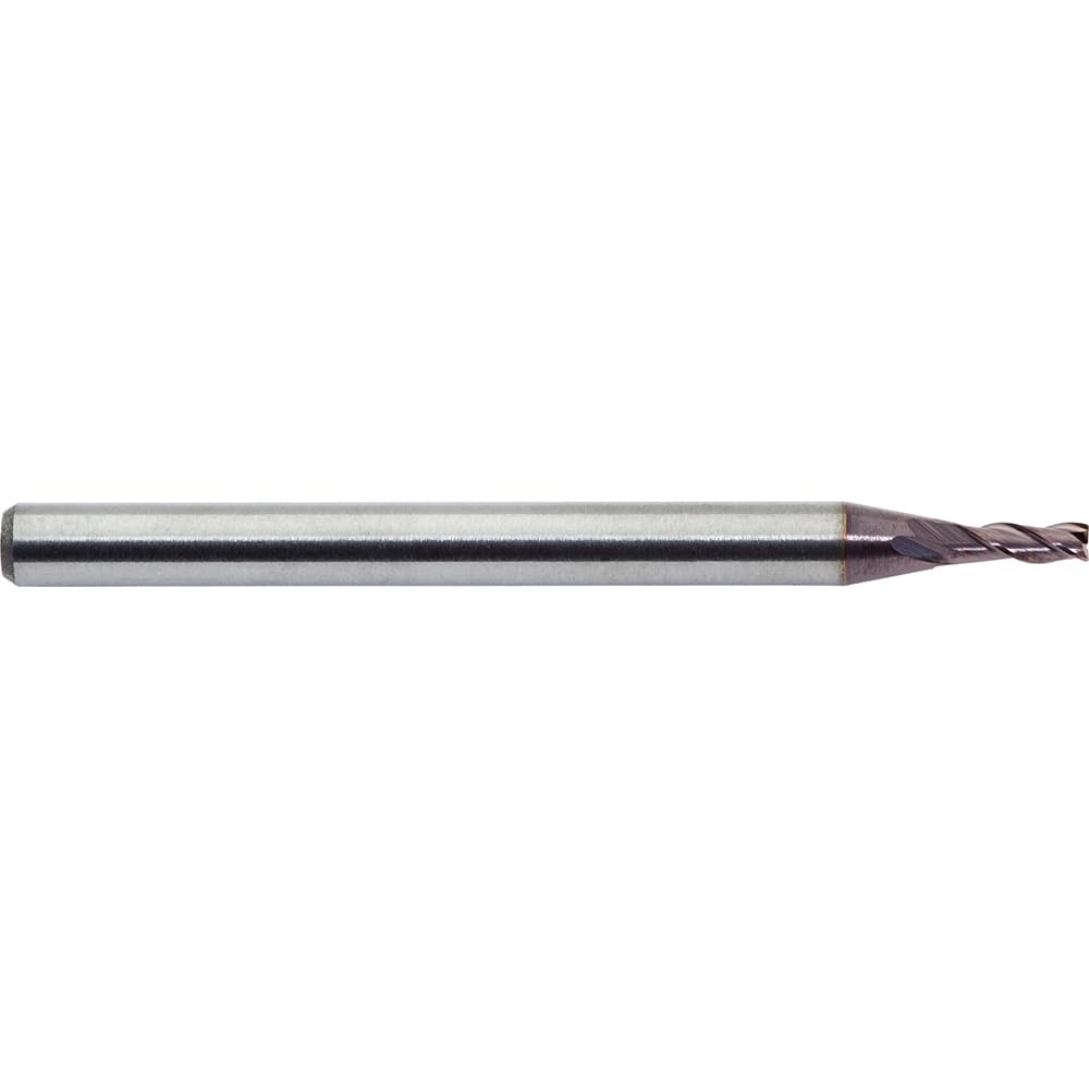 M.A. Ford - Corner Radius & Corner Chamfer End Mills; Mill Diameter (Inch): 1/16 ; Mill Diameter (Decimal Inch): 0.0625 ; End Type: Corner Radius ; Corner Radius (Inch): 0.005 ; Corner Radius (Decimal Inch): 0.005 ; Number of Flutes: 3 - Exact Industrial Supply