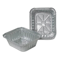 Durable Packaging - Food Containers; Type: Carryout Oblong Container ; Shape: Rectangular ; Volume Range: Smaller than 64 oz. ; Height (Decimal Inch): 1.000000 ; Diameter/Width (Decimal Inch): 5.7500 ; Length (Decimal Inch): 4.8750 - Exact Industrial Supply