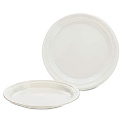 DART - Paper & Plastic Cups, Plates, Bowls & Utensils; Breakroom Accessory Type: Plates ; Breakroom Accessory Description: Dinnerware-Plate; Plastic ; Color: White - Exact Industrial Supply