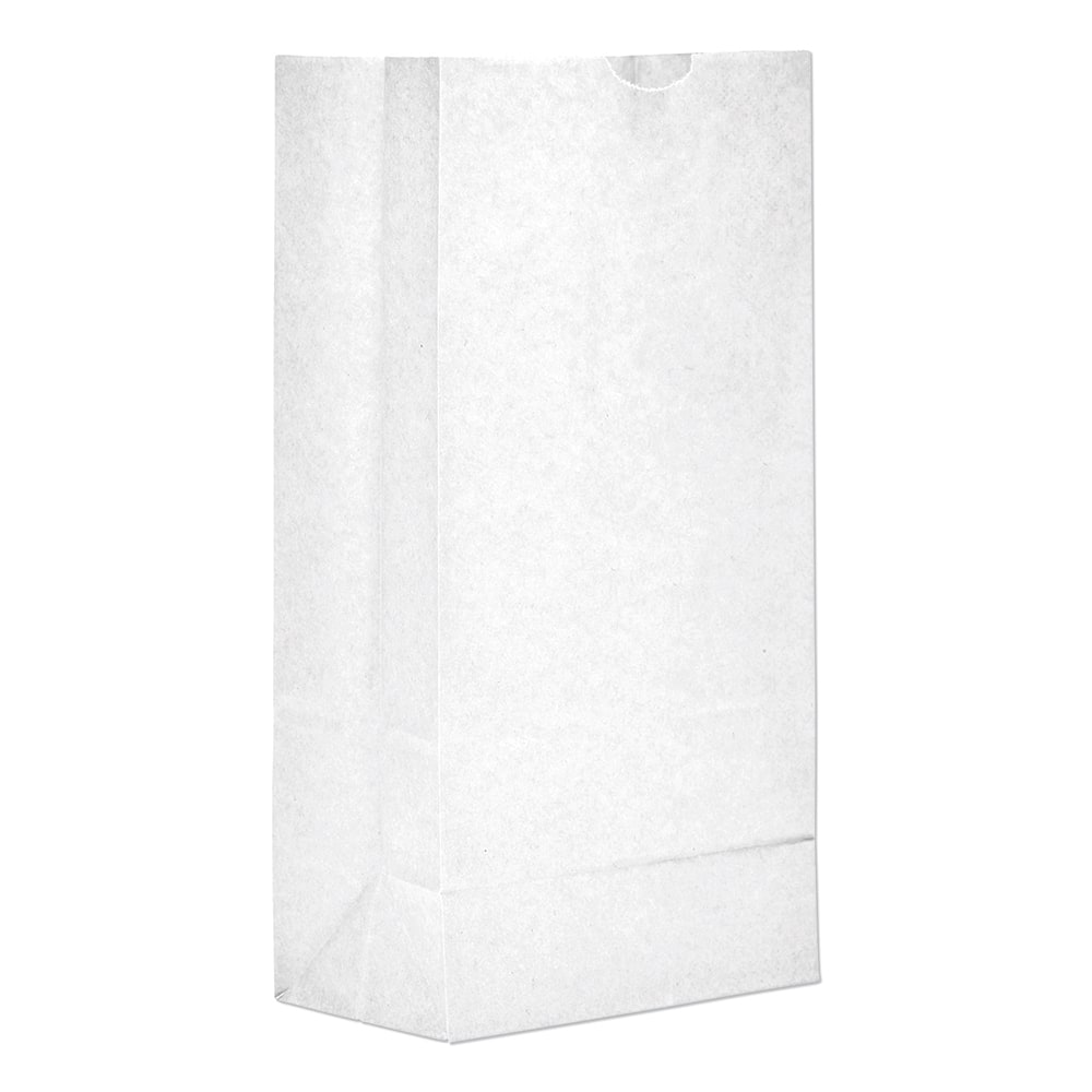 GEN - Paper Bags; Type: Grocery Bag ; Color: White ; Size: 6-1/8 x 4-11/64 x 12-7/16 ; Material: Paper - Exact Industrial Supply