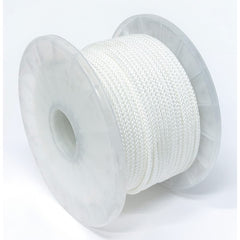 Mibro - Rope; Type: Starter Cord ; Head/Holder Diameter (Inch): 9/64 ; Material: Nylon ; Load Capacity (Lb.): 85.000 ; Maximum Length: 200.00 ; Color: White - Exact Industrial Supply