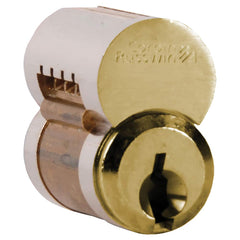 Corbin Russwin - Cylinders; Type: Removeable Core ; Keying: D1 Keyway ; Number of Pins: 6 ; Material: Brass ; Finish/Coating: Satin Brass - Exact Industrial Supply