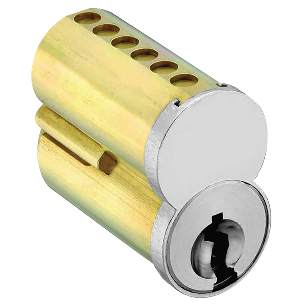 Cylinders; Type: Interchangeable Core; Keying: 1D Keyway; Number of Pins: 7; Finish/Coating: Satin Chrome; Minimum Order Quantity: Brass; Material: Brass; Type: Interchangeable Core; Material: Brass