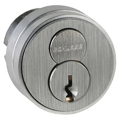 Schlage - Cylinders; Type: Mortise ; Keying: C Keyway ; Number of Pins: 6 ; Material: Brass ; Finish/Coating: Satin Chrome - Exact Industrial Supply