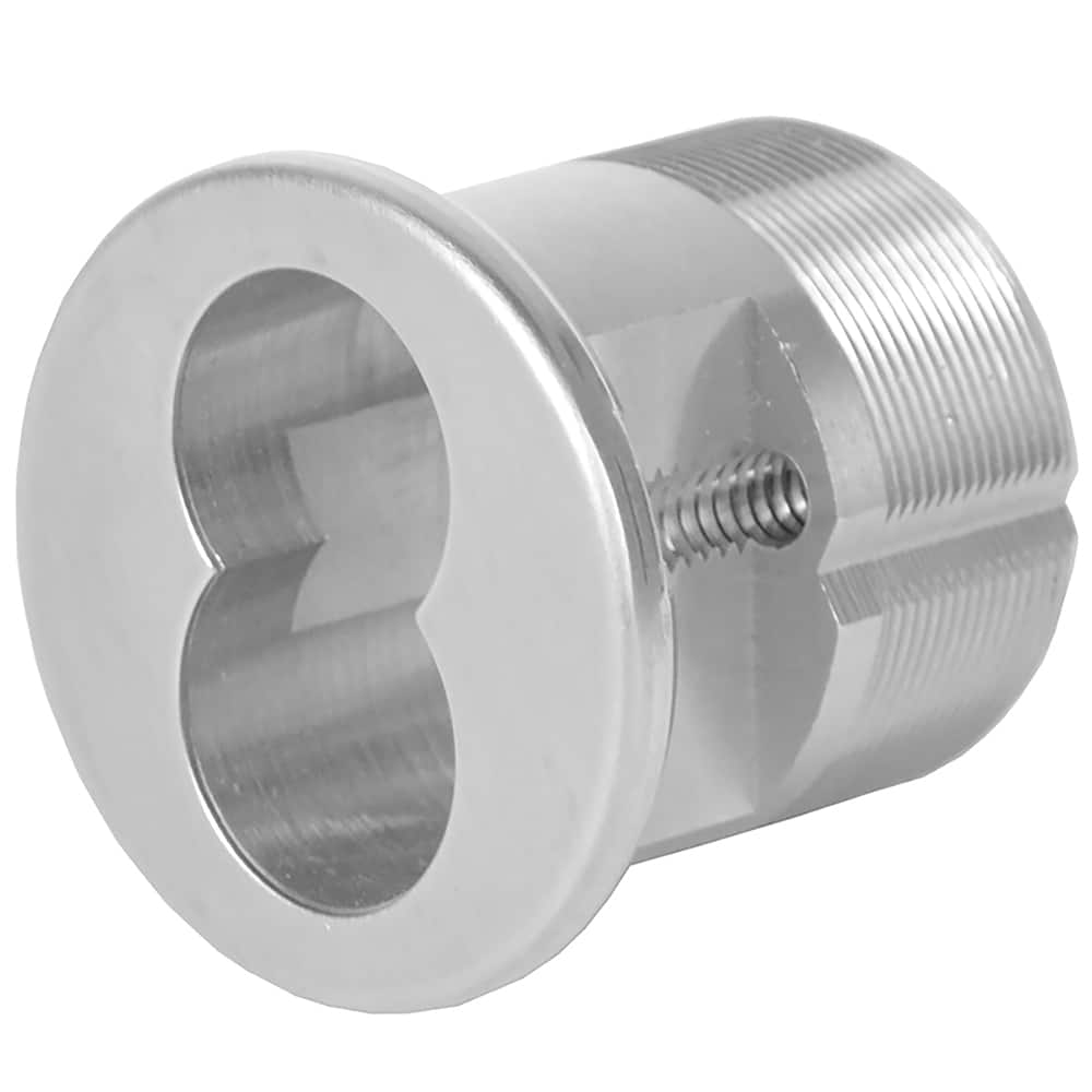 Corbin Russwin - Cylinders; Type: Rim ; Keying: Less Core ; Number of Pins: 6 ; Material: Brass ; Finish/Coating: Satin Chrome - Exact Industrial Supply