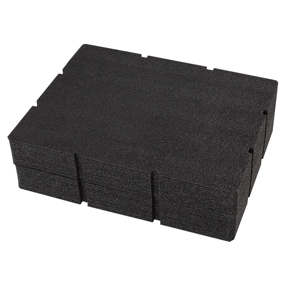 Tool Box Case & Cabinet Inserts; Type: Customizable Foam; For Use With: PACKOUT Tool Boxes 48-22-8442 & 48-22-8443; Material Family: Foam; Width (Inch): 16.30; Depth (Inch): 12.50; Height (Inch): 4.80; Color: Black