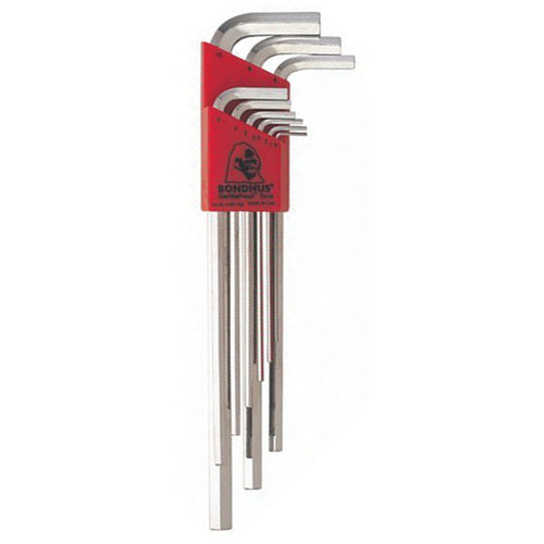 9PC HEX END L-WRENCH SET BRITEGUARD - Eagle Tool & Supply