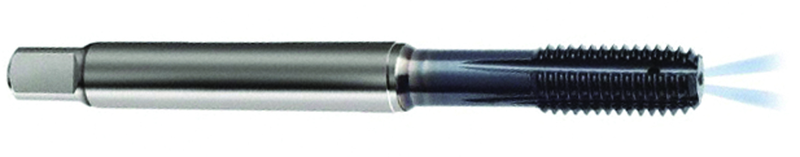 M8 x 1.0 Dia. - 6HX - 5 FL - PM Cobalt Semi-Bott Tap-ALCRN-Coolant-Thru-FORM-C - Eagle Tool & Supply