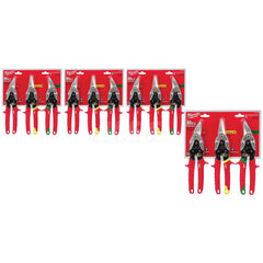 Snip & Shear Sets; Type: Aviation Snip Set; Pattern: Straight; Overall Length (Inch): 10; Number of Pieces: 12.000; Length of Cut (Inch): 22; Contents: Left, Right & Straight Cut; Overall Length (Decimal Inch): 10; Overall Length: 10